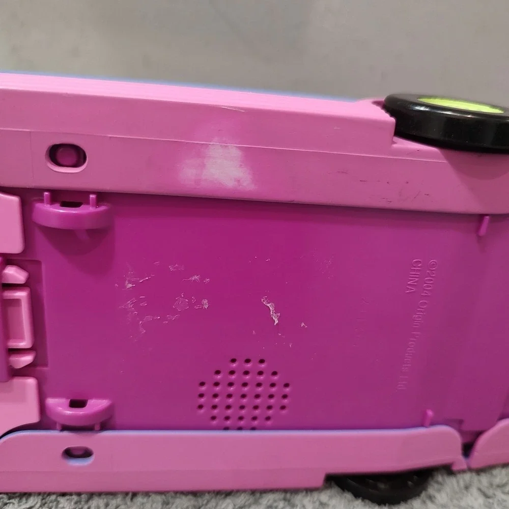 2004‎ Polly Pocket Party Bus RV Van Lights Sounds Rare Vintage Purple Disco